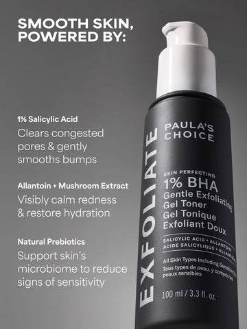 1% BHA Gentle Exfoliating Gel Toner